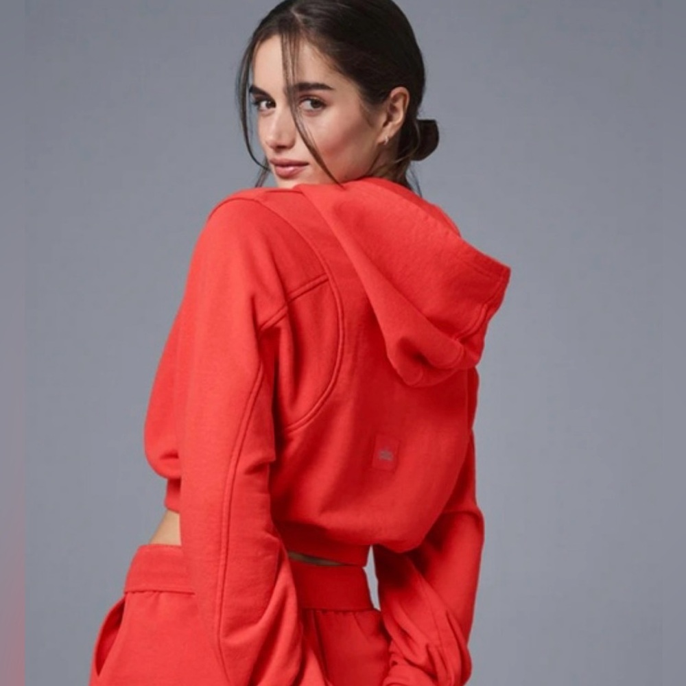 Alo yoga sweet escape red hot summer jacket - Picture 5 of 11
